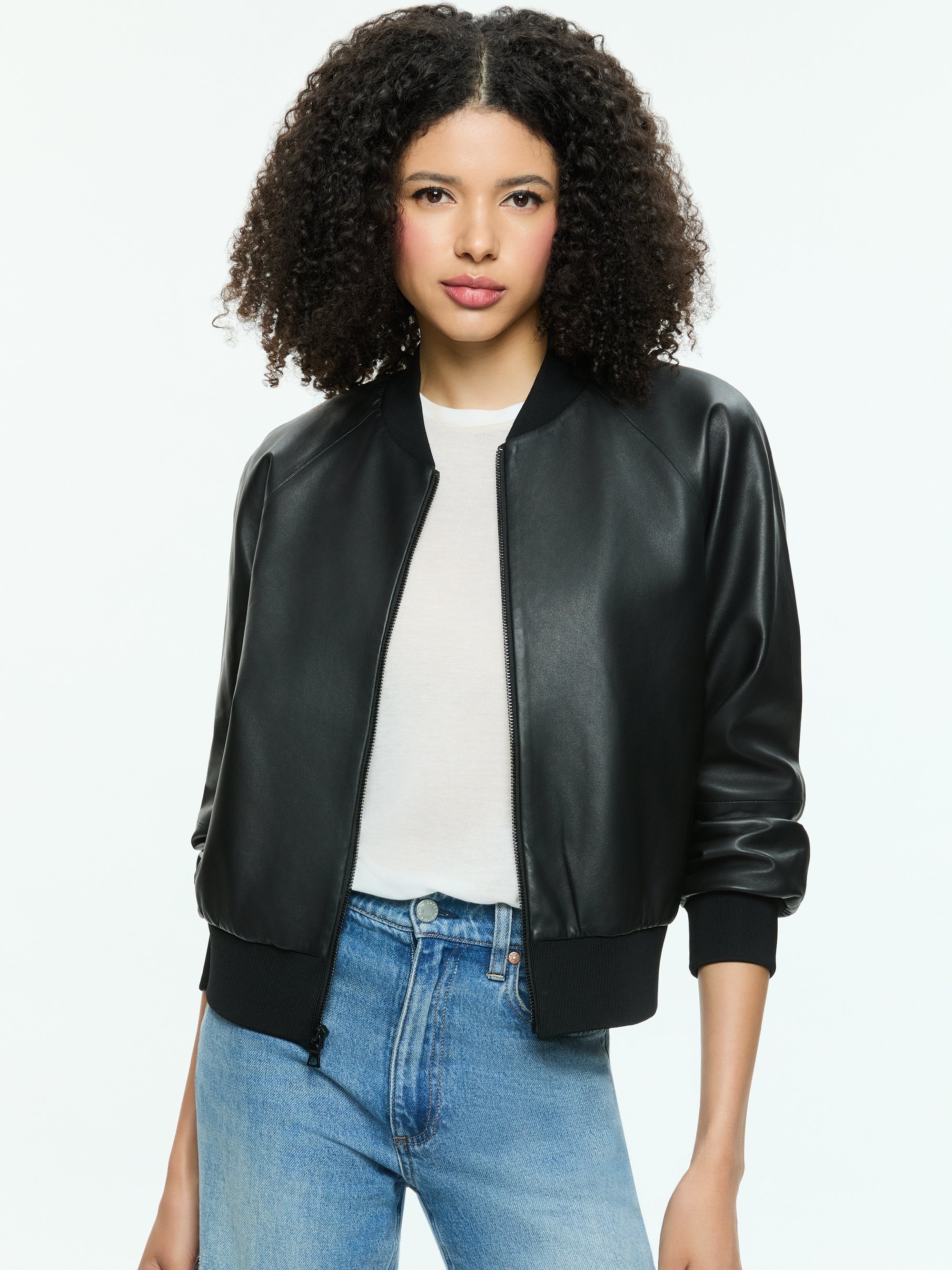 FELISA LEATHER VARSITY JACKET - 2