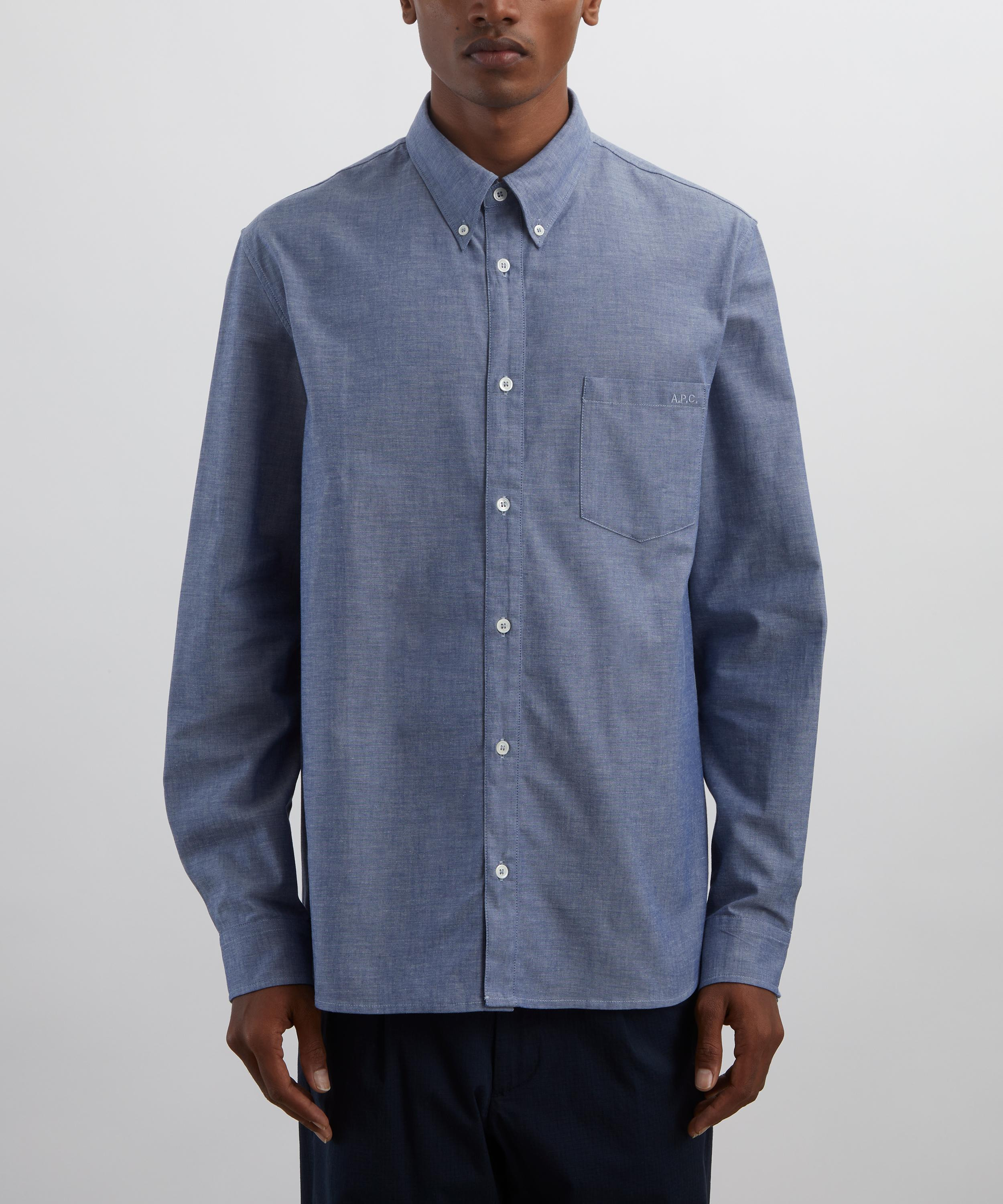 Edouard Brodé Chambray Cotton Shirt - 3