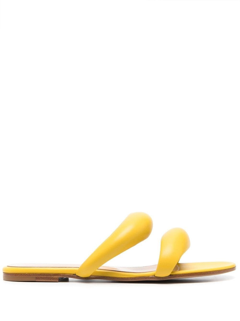 double-strap leather sandals 1