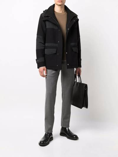 Herno wool-blend parka coat outlook