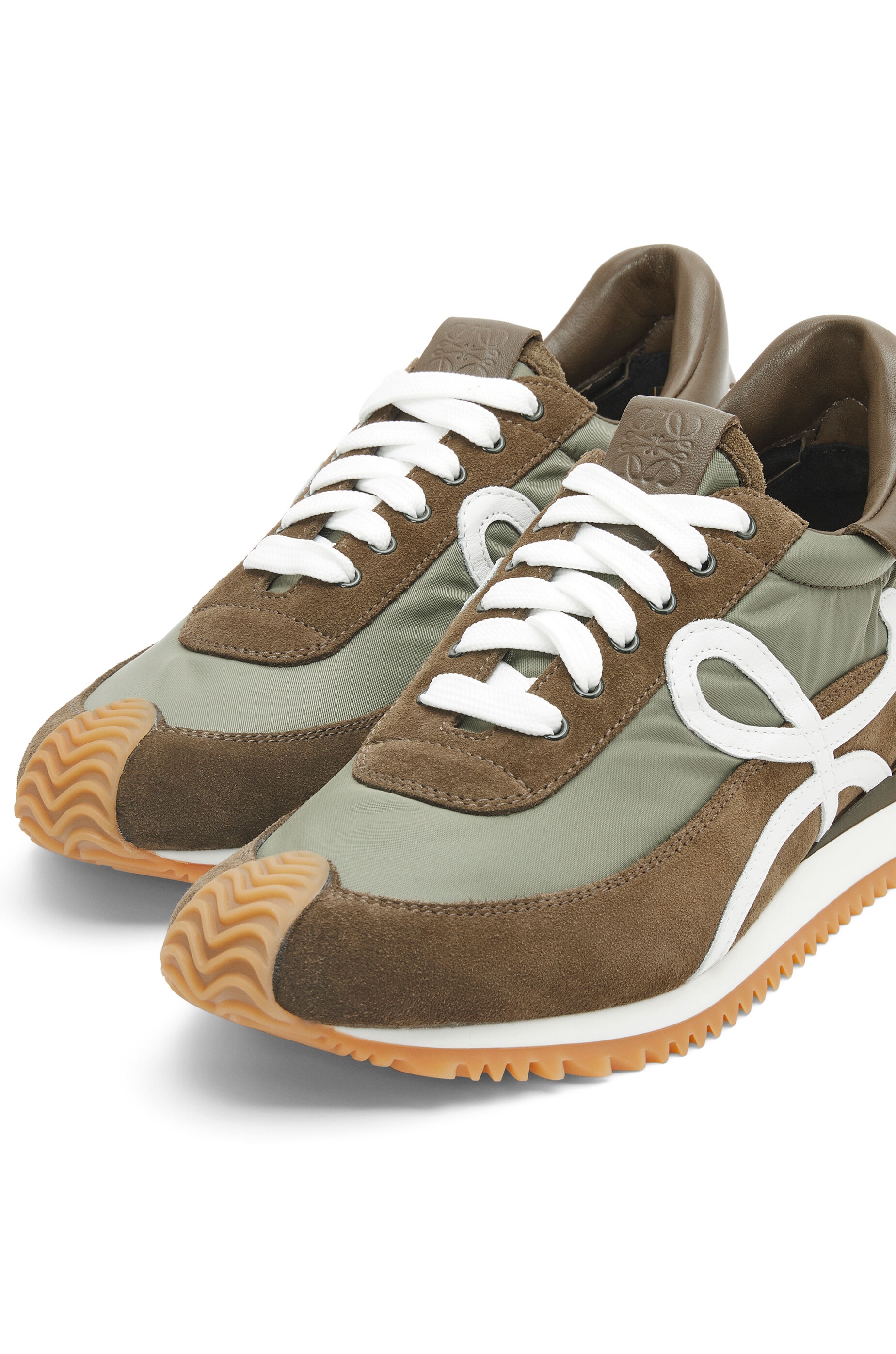 Flow runner in nylon and suede - 4