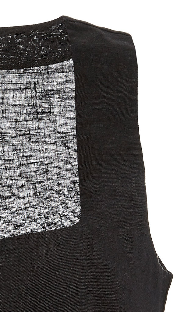 Exclusive Alice Linen Crop Top black - 6