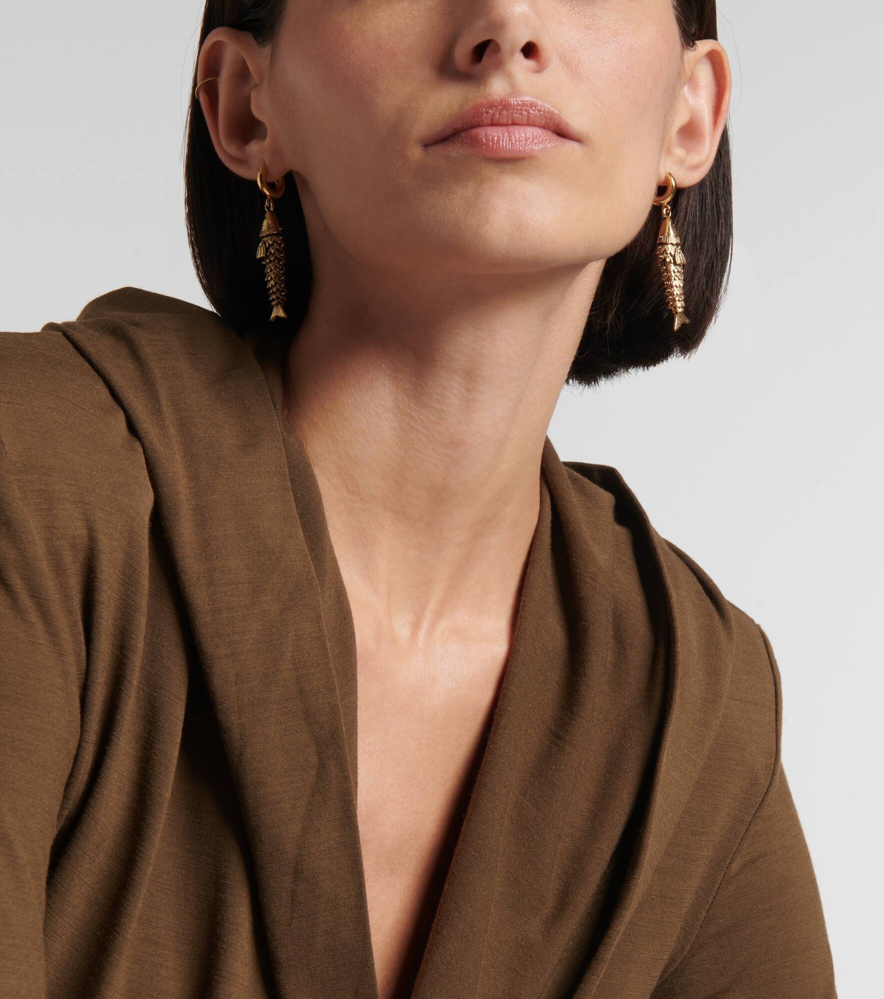 Fish drop earrings - 6
