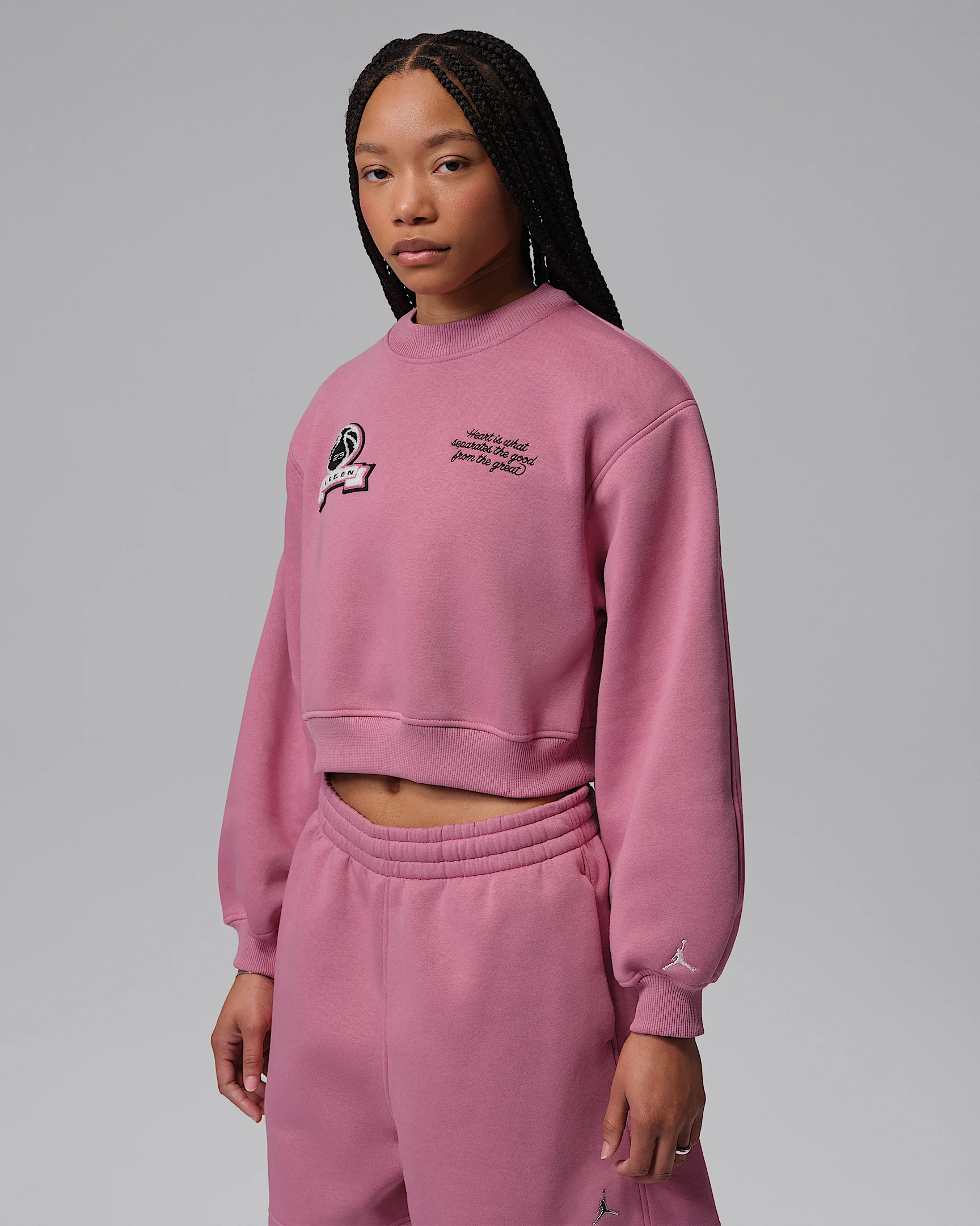 Jordan Brooklyn Fleece Women's Cropped Crew-Neck Sweatshirt - 1