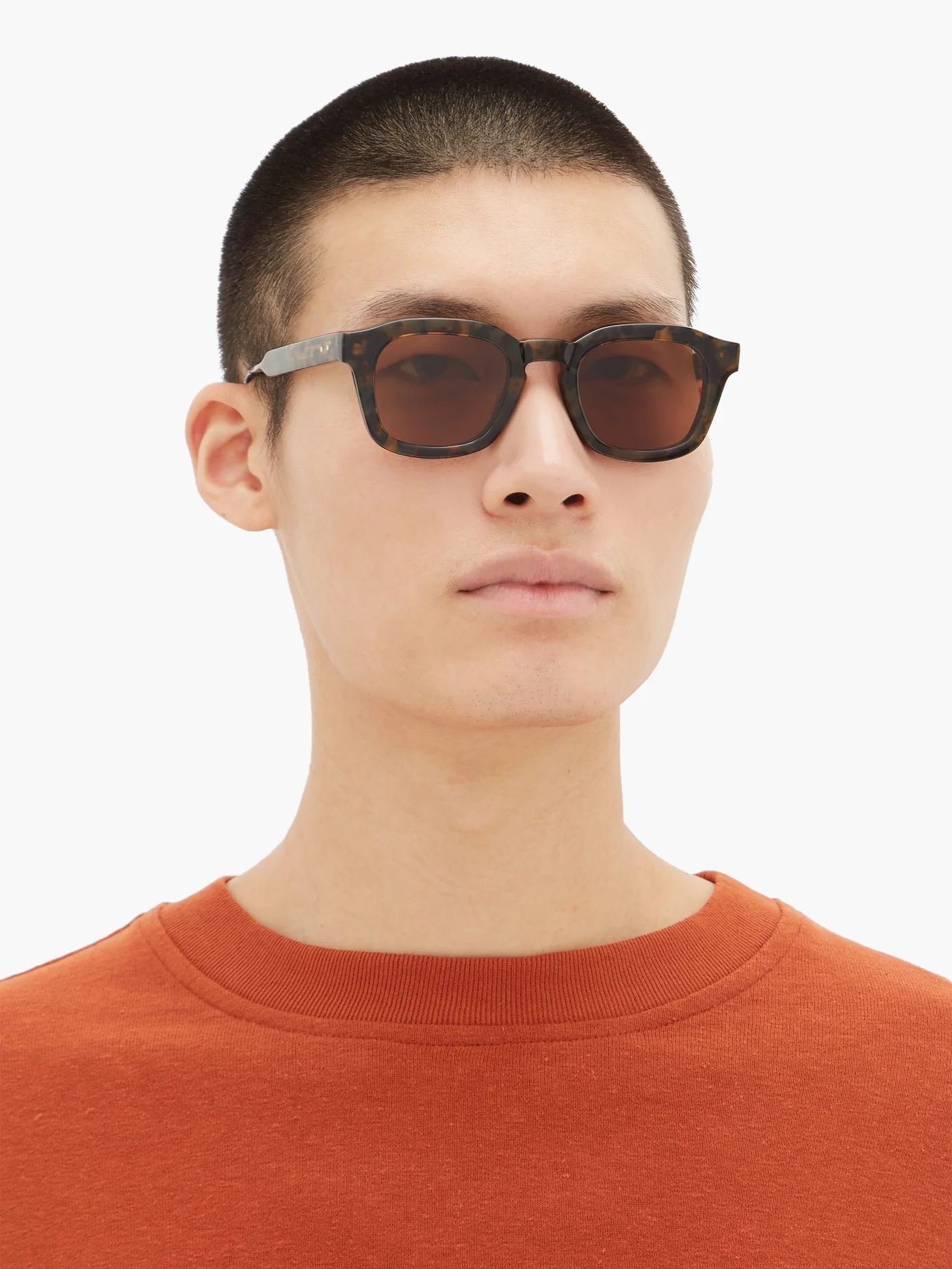 D-frame tortoiseshell-acetate sunglasses - 2