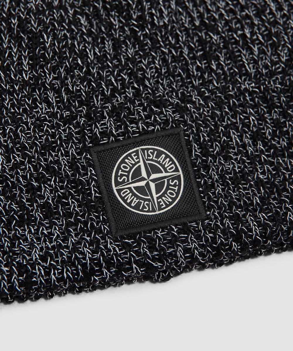 Reflective knit logo beanie - 3