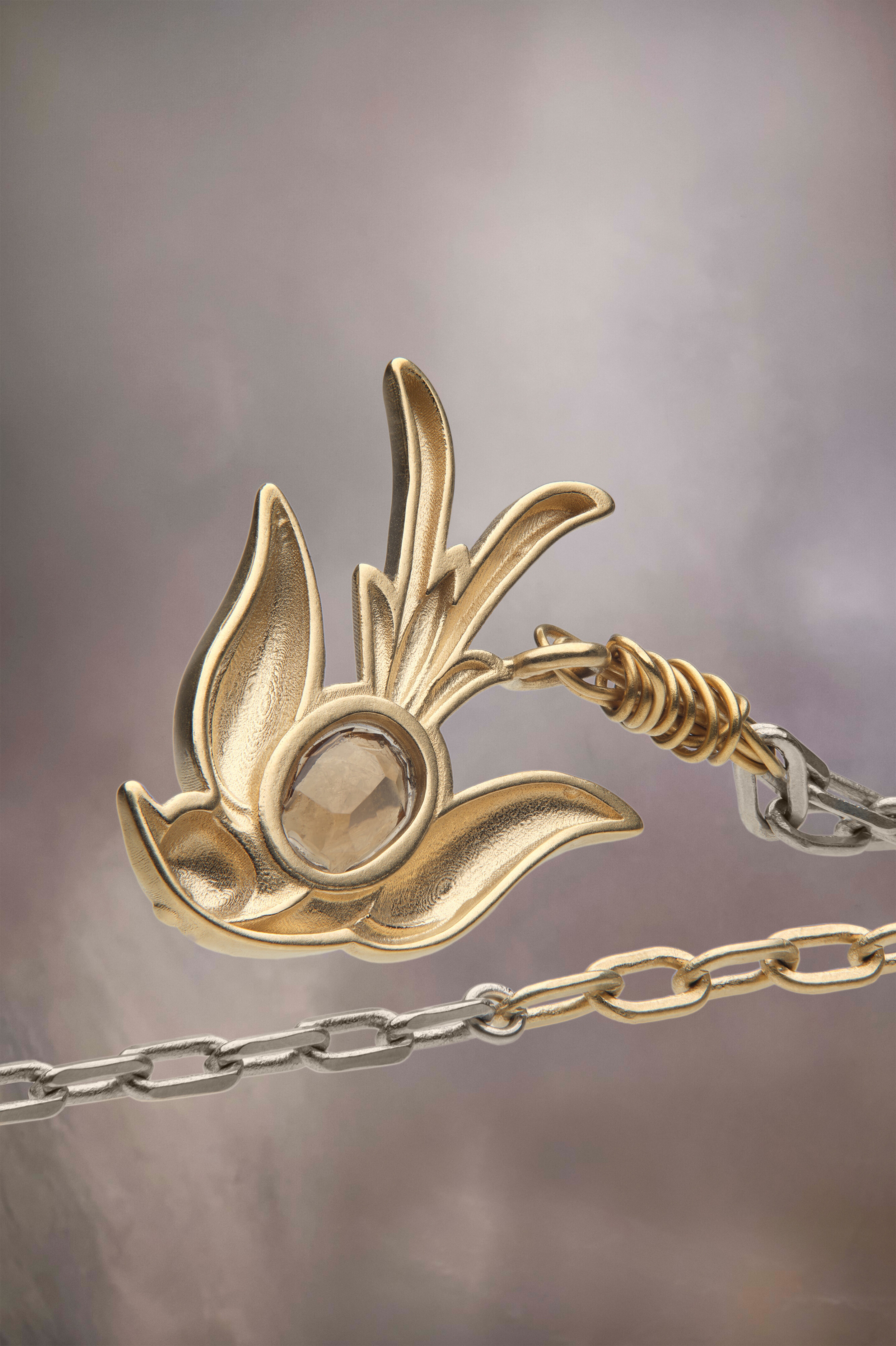 Bird ring necklace - 3