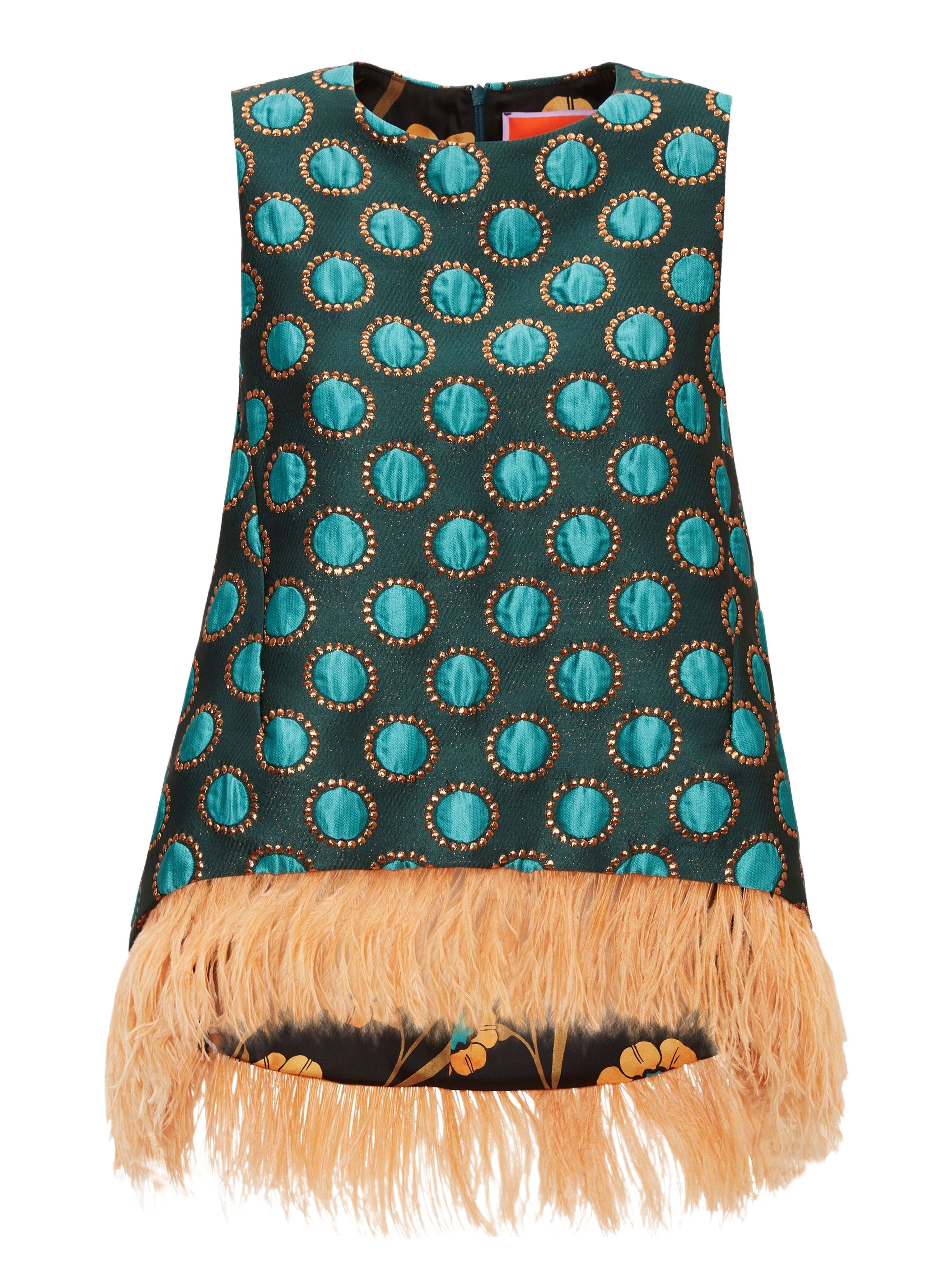 La DoubleJ La Scala Top Jacquard Winter Sun Emerald at Nordstrom - 2