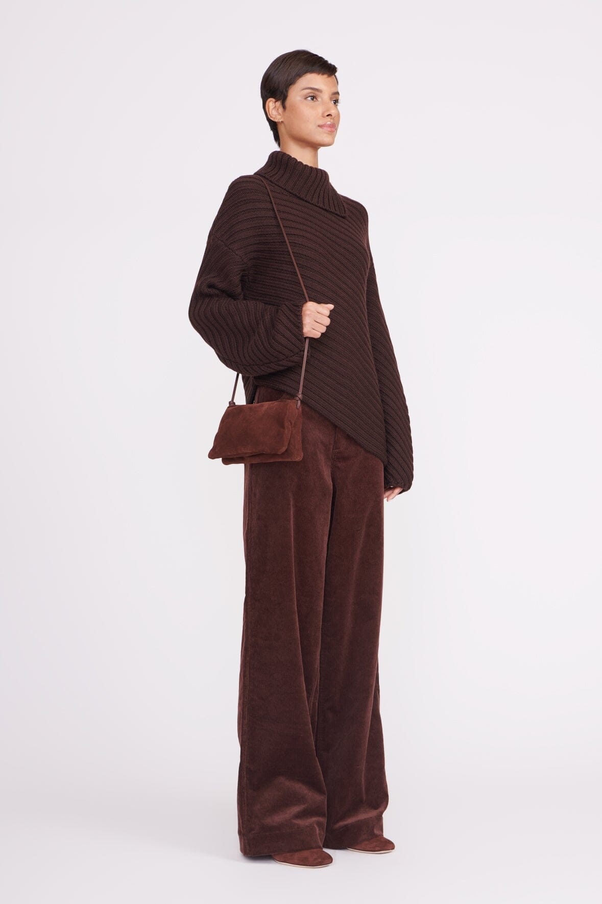 STAUD VIVI CROSSBODY BAG MAHOGANY - 3