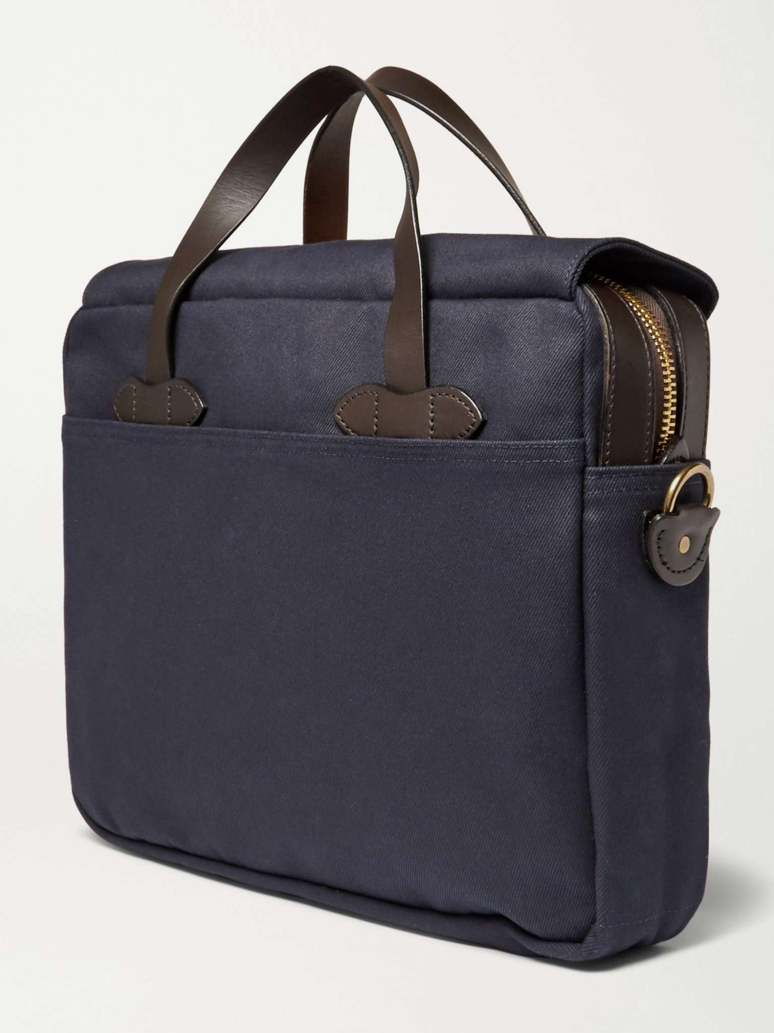 Original Leather-Trimmed Twill Briefcase - 4