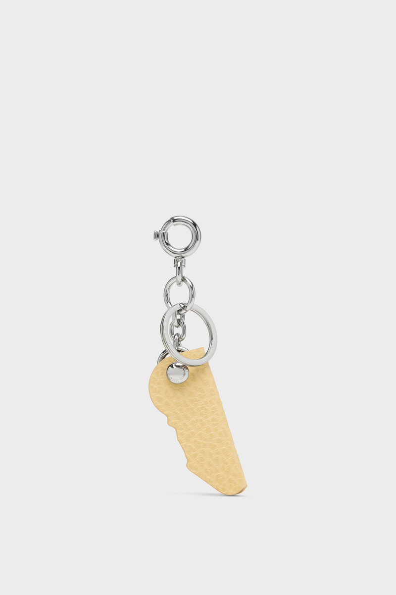 Maison Margiela Logo leather keyring outlook
