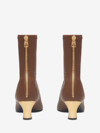 Alexander McQueen Women's Armadillo Ankle Boot in Walnut/gold outlook
