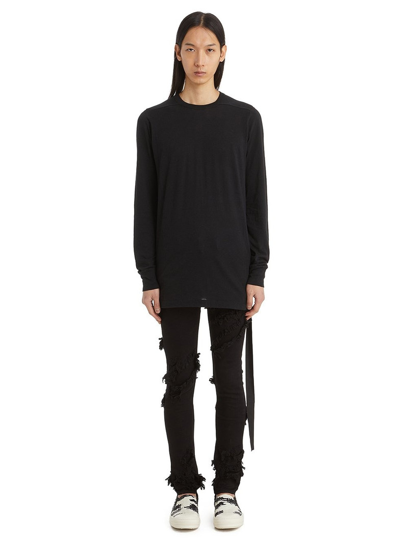 RICK OWENS DRKSHDW Distressed Skinny Jeans Black 7