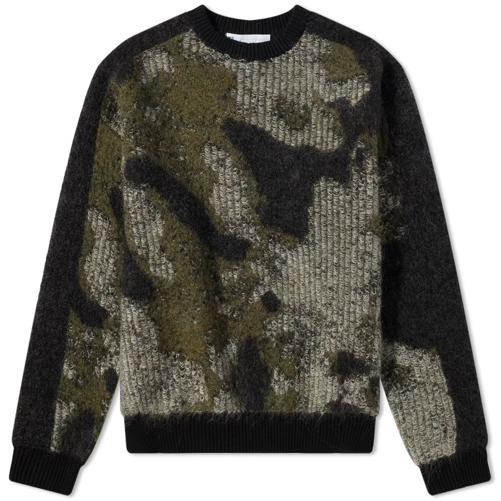 Y-3 Camo Knit Crew Sweat - 1