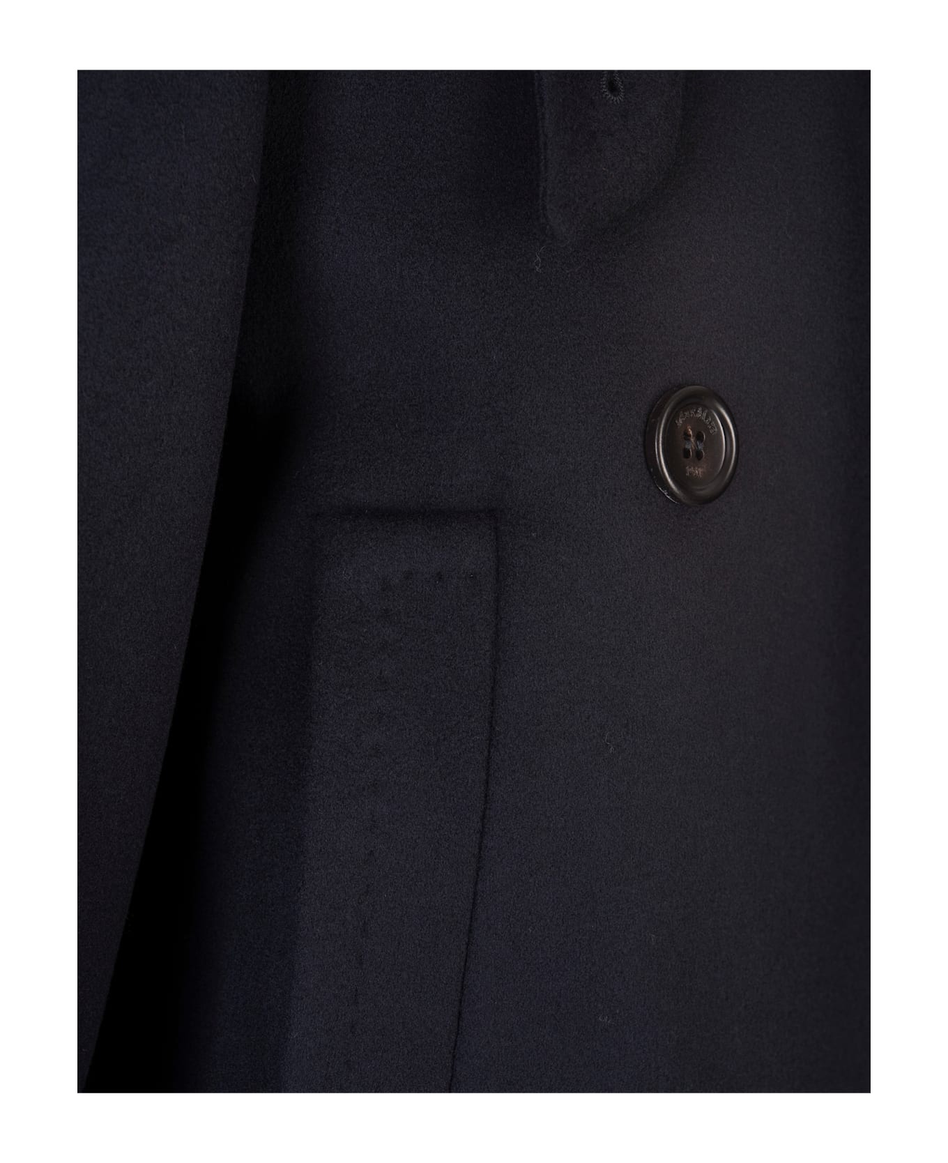 Navy Blue Laveno Short Coat - 3