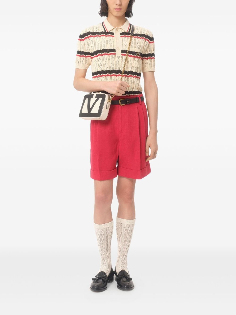 striped polo shirt - 2