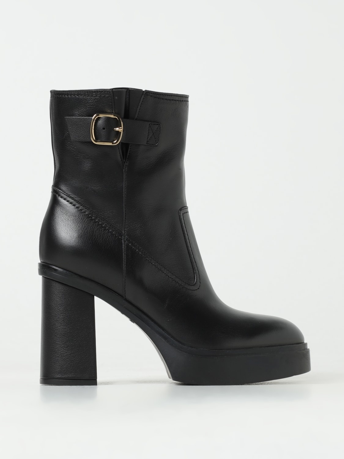 Santoni leather ankle boots - 1