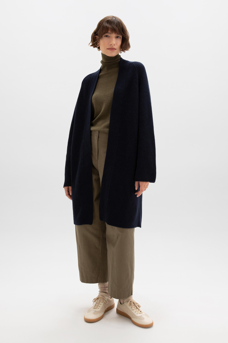 Cashmere Navy Cape Cardigan 1