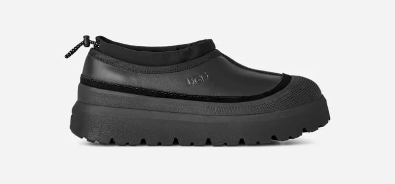 ® Men's Tasman Weather Hybrid Leather Shoes in Black/Black - 1