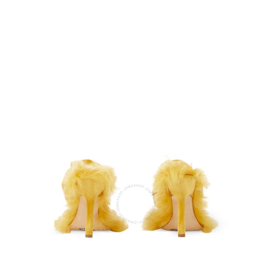 Burberry Shearling Velvet Rose Sandals - 3