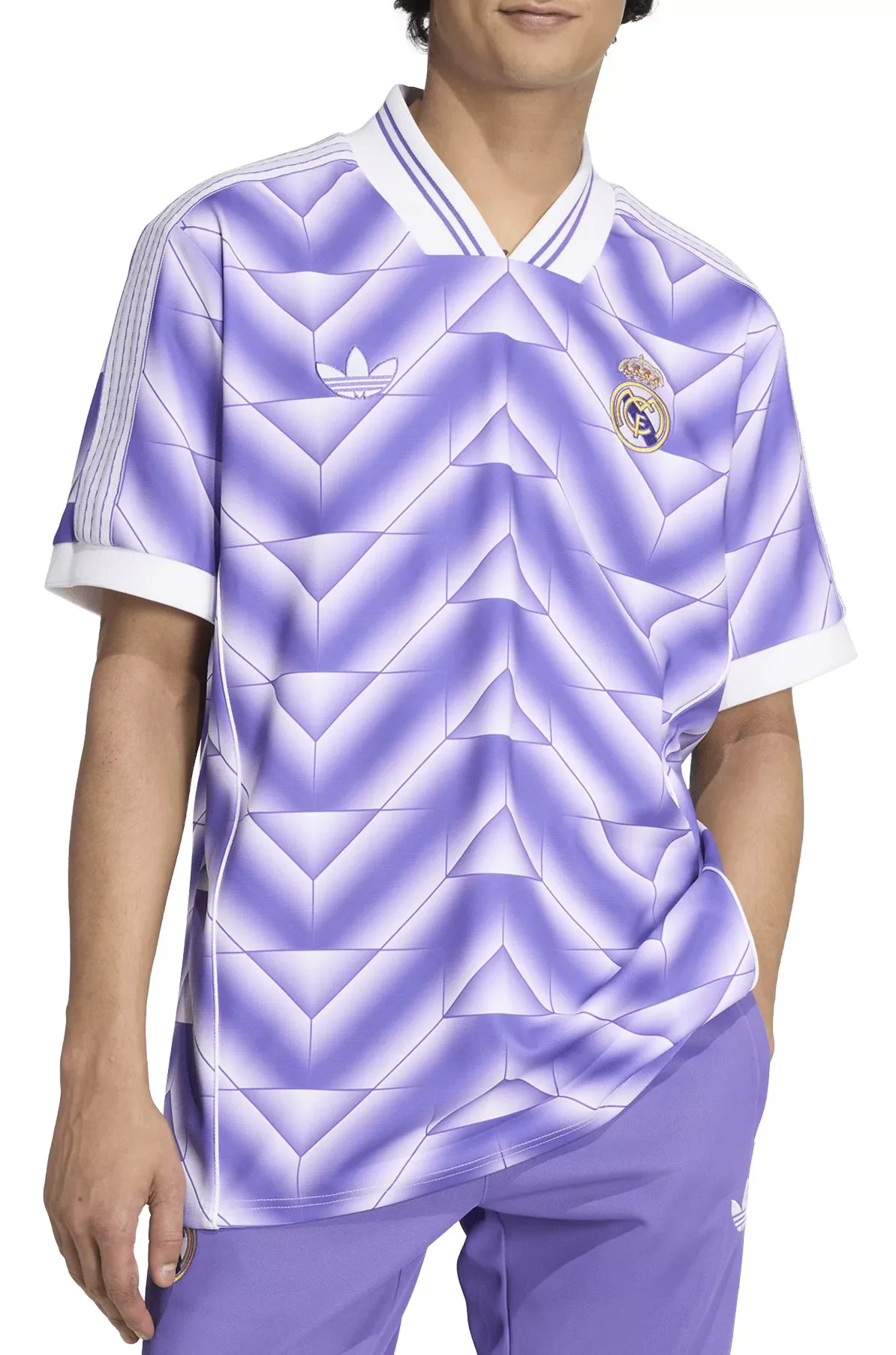adidas Adult Real Madrid 2025-26 Team Logo Third Purple Jersey - 1