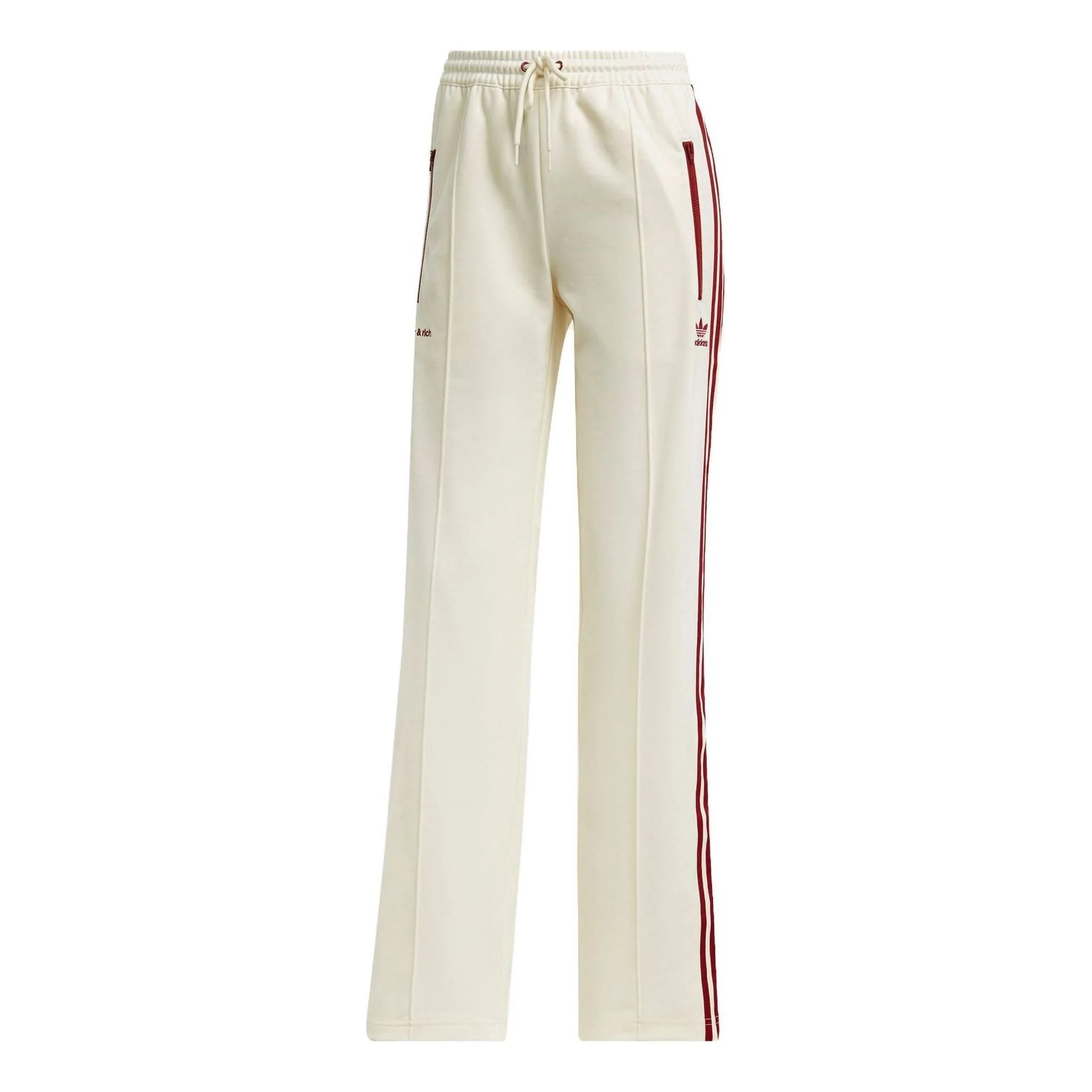 (WMNS) adidas x Sporty & Rich Track Pants 'Beige' IB2155 - 1