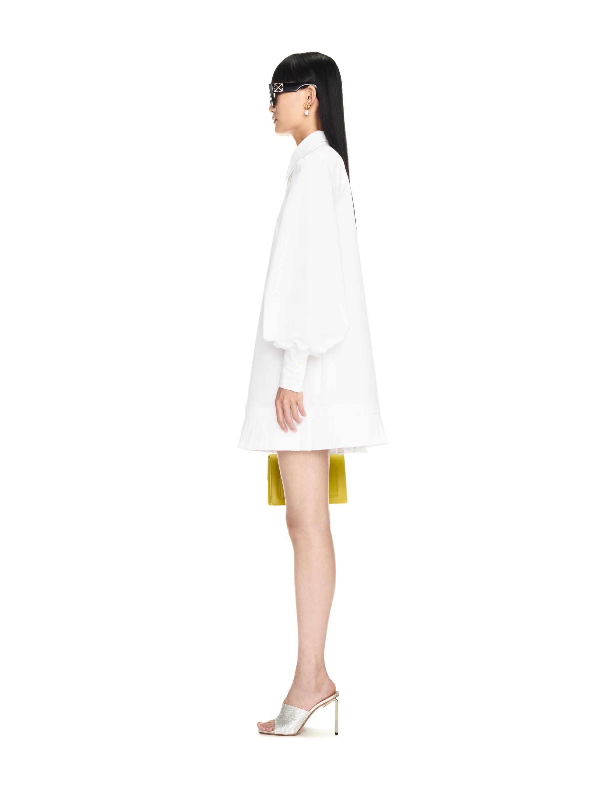 Poplin Pleat Shirt Dress - 3