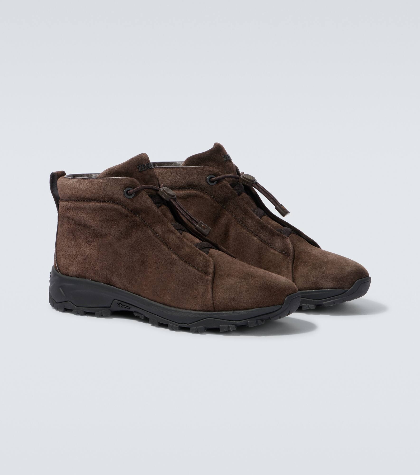 Triple Stitch suede high-top sneakers - 5