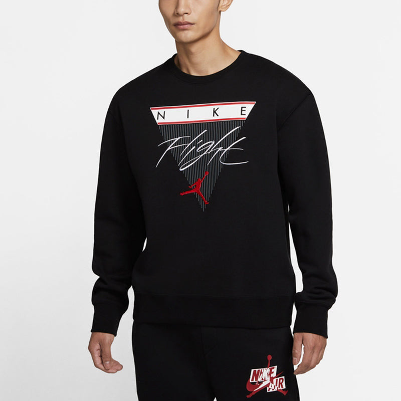 Air Jordan Flight MENS Print Crew-neck Sports Black CZ8265-010 - 4