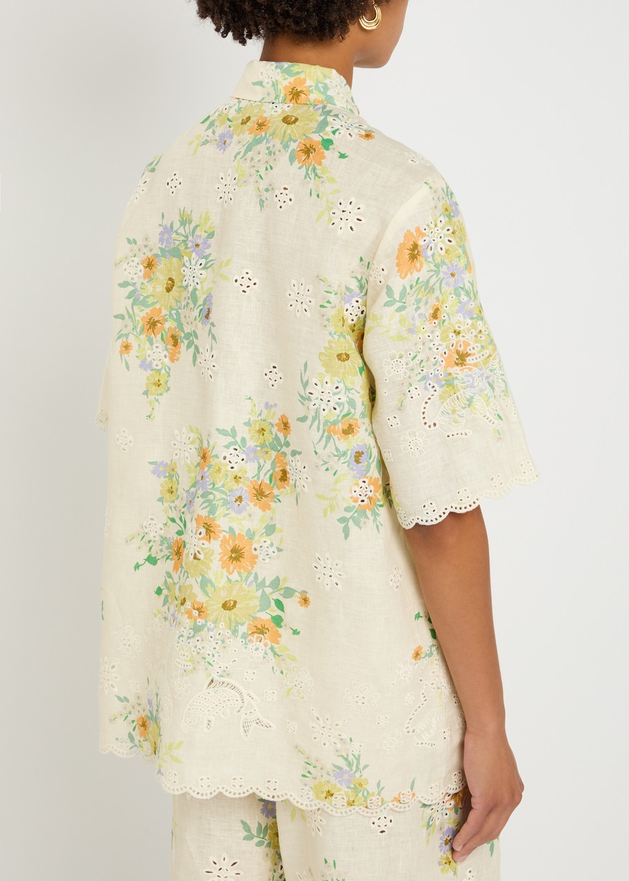 Alemais Juliette Embroidered Flax Shirt - 3