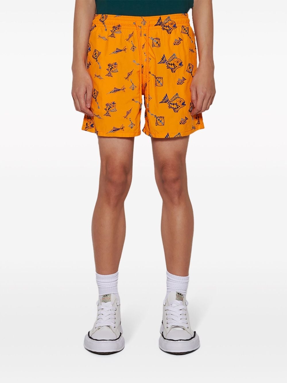embroidered swim shorts - 3