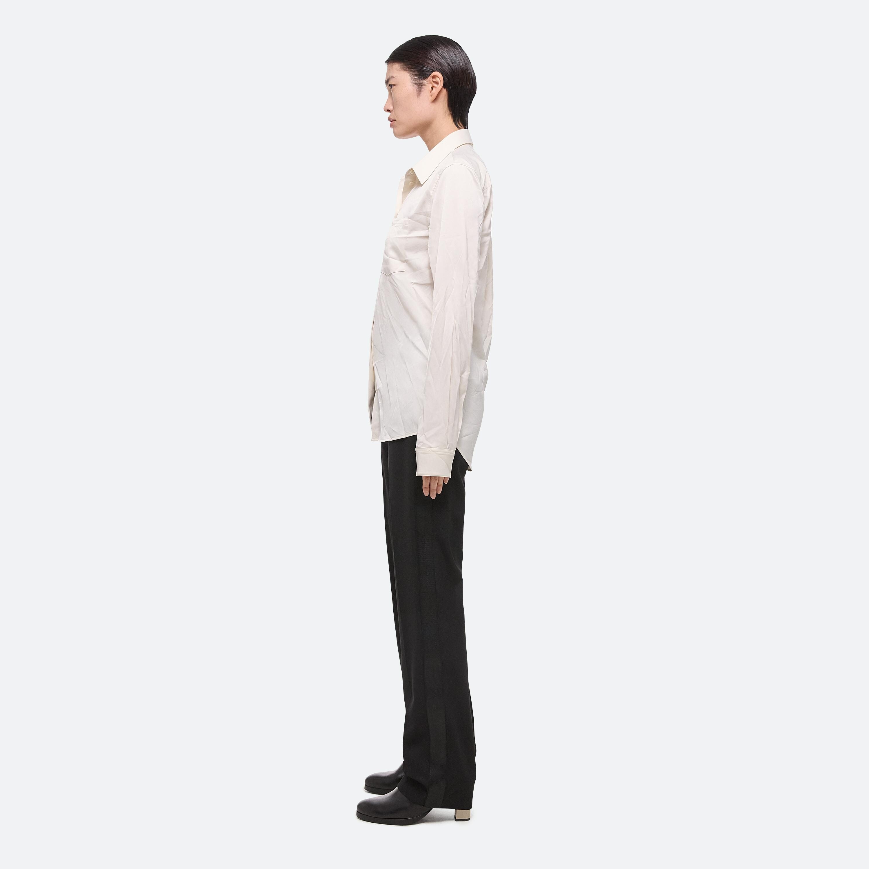CLASSIC CRUSHED SATIN SHIRT - 4