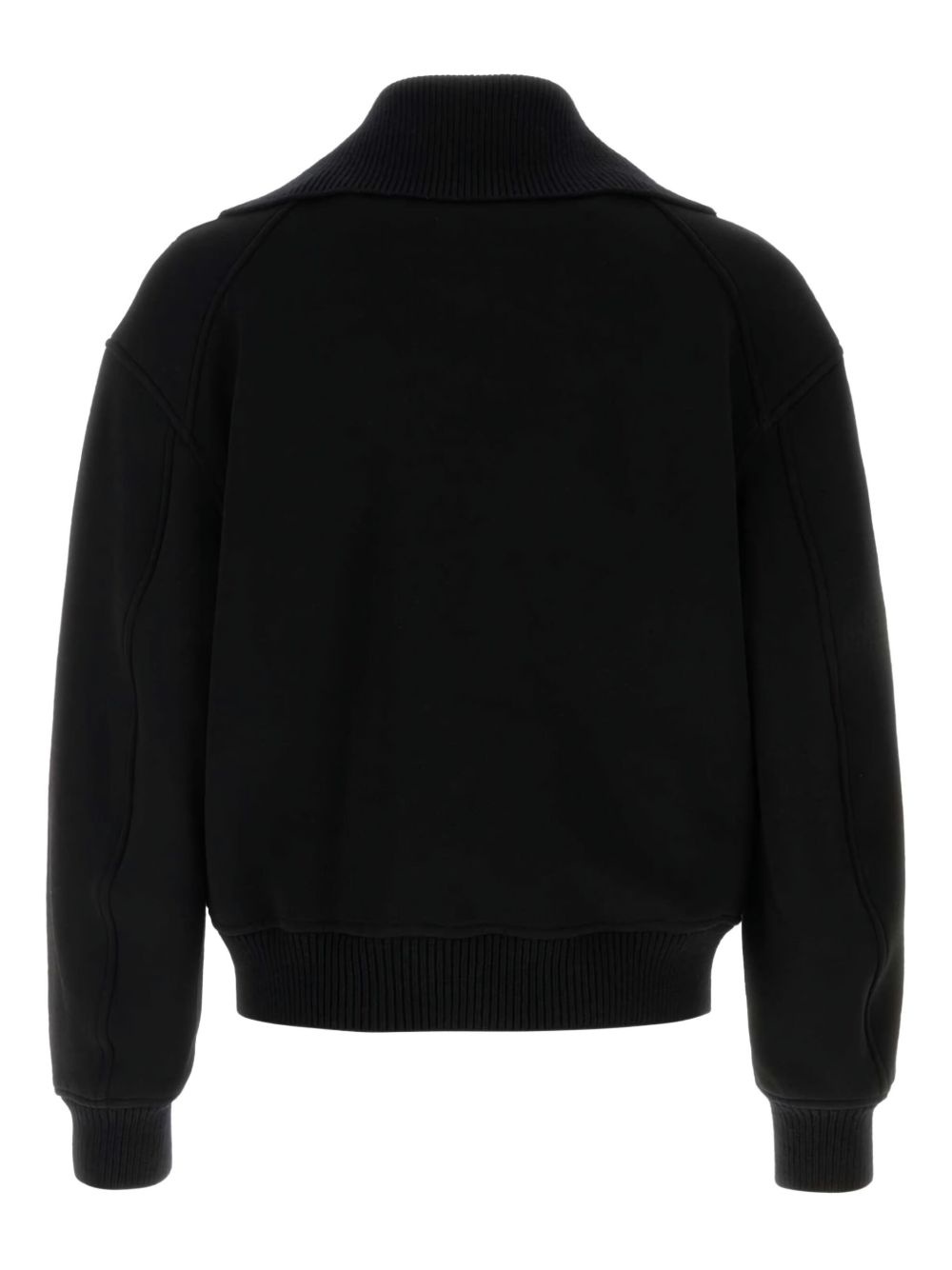 zip-up wool bomber jacket - 2