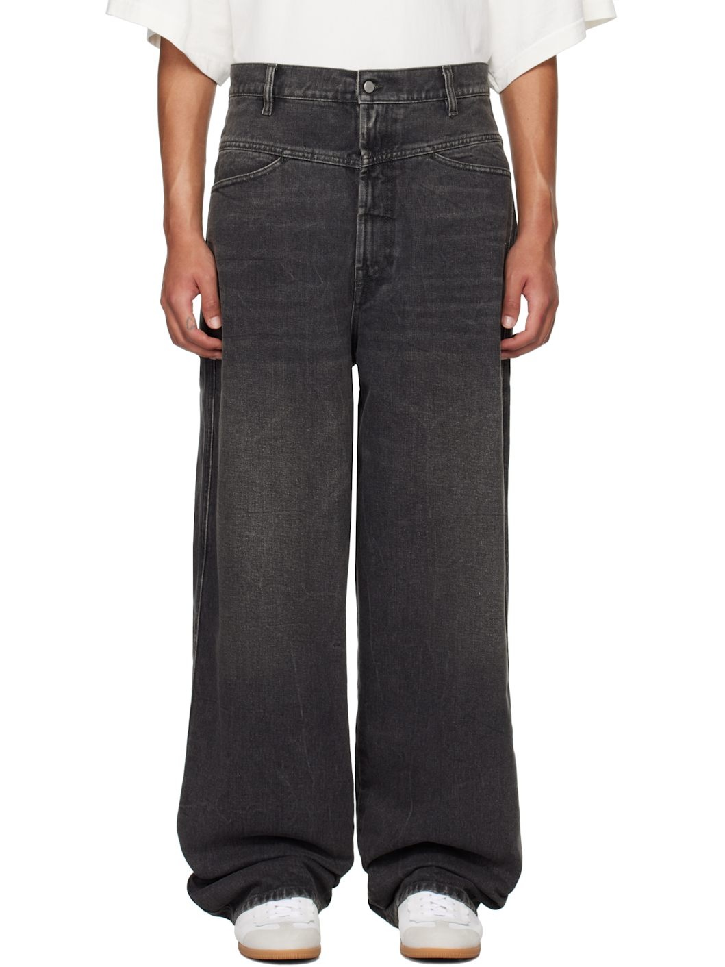 Black Four-Pocket Jeans - 1