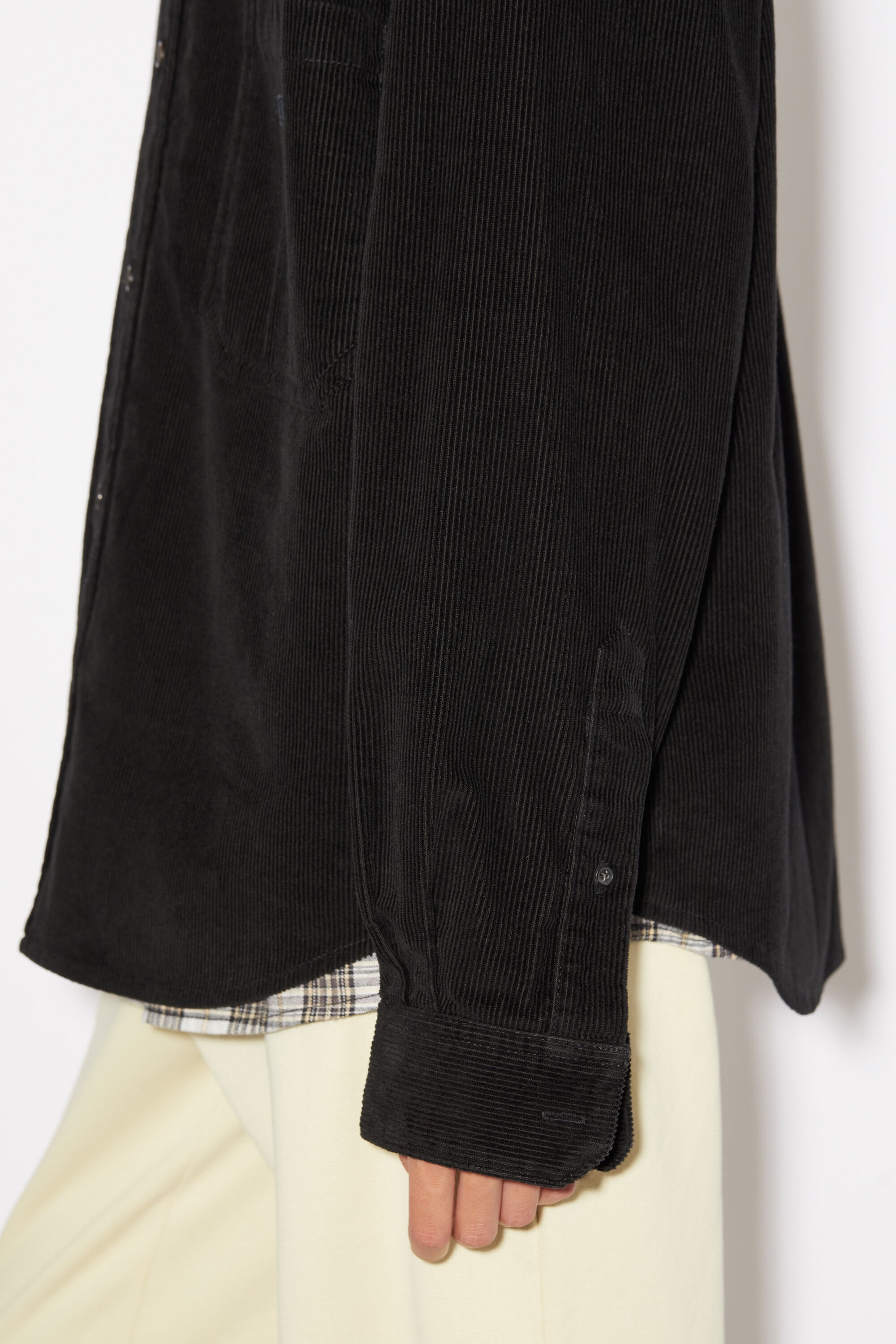 Corduroy overshirt - Black - 5