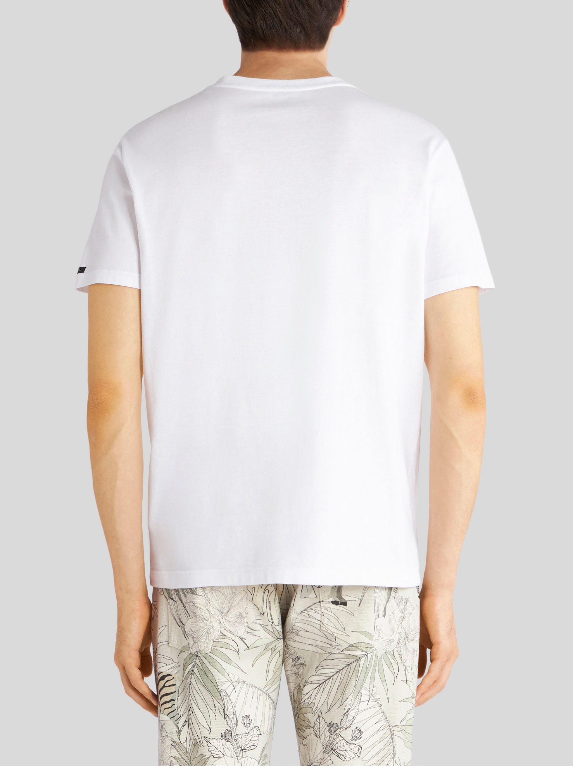 T-SHIRT WITH EMBROIDERED ETRO LOGO - 5