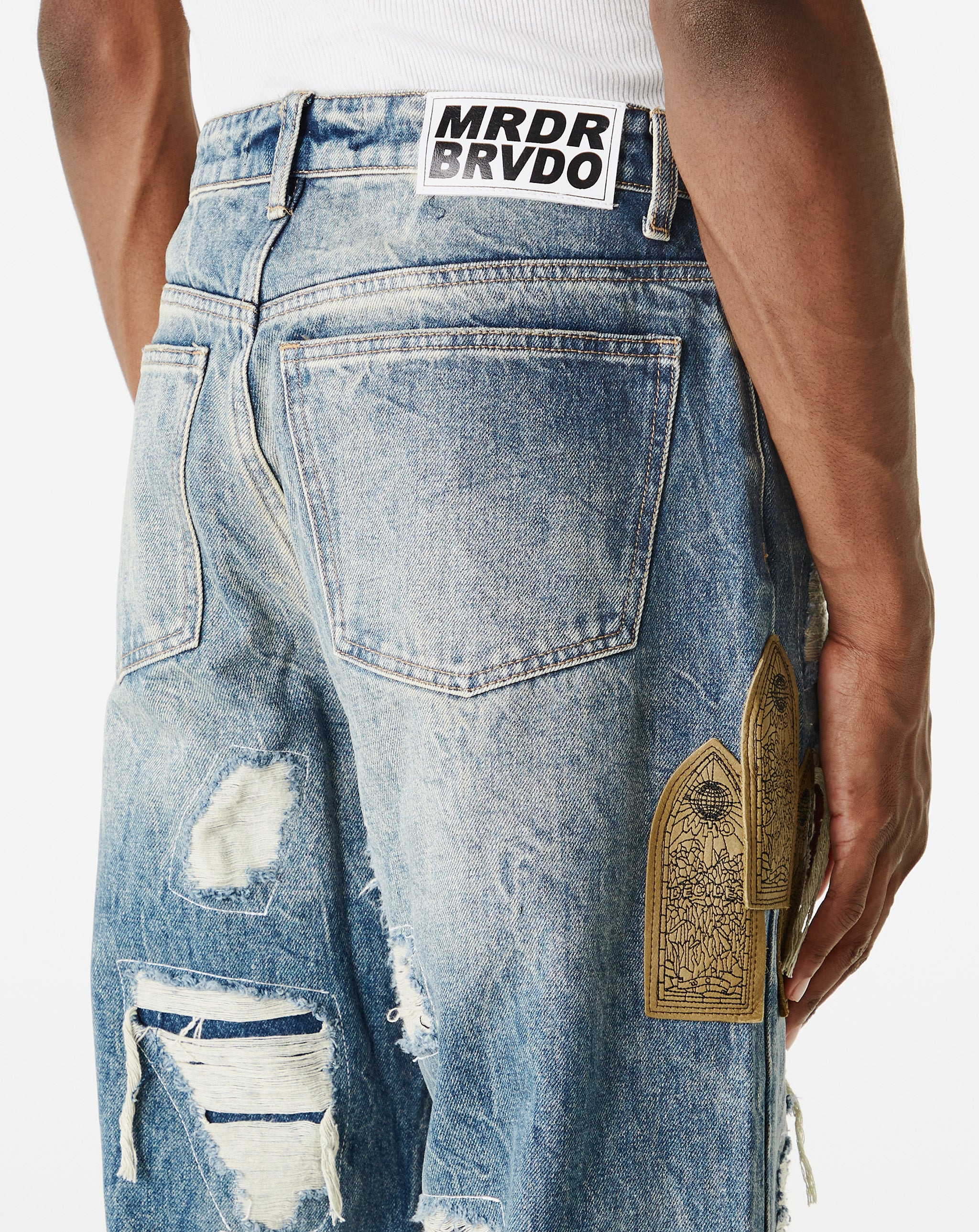 Side Patch Relaxation Denim - 8