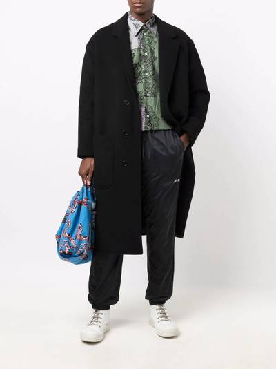 MSGM drawstring logo track pants outlook