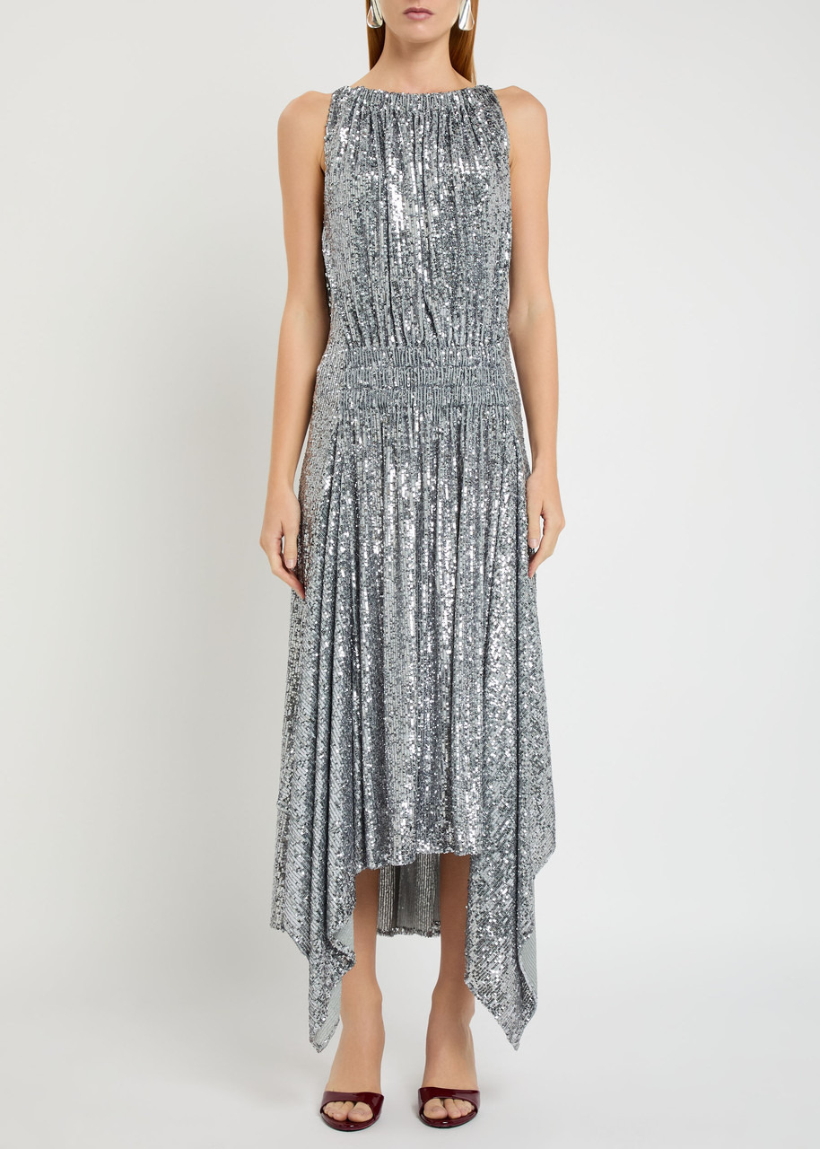 Rabanne Asymmetric Sequin Maxi Dress - 2