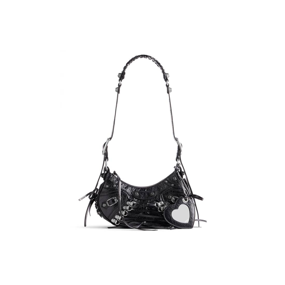 Women's Le Cagole Xs Shoulder Bag With Corset  in Black - 1