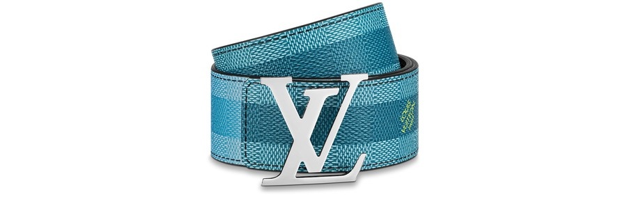 LV Initiales Damier Stripes 40MM Reversible Belt - 5