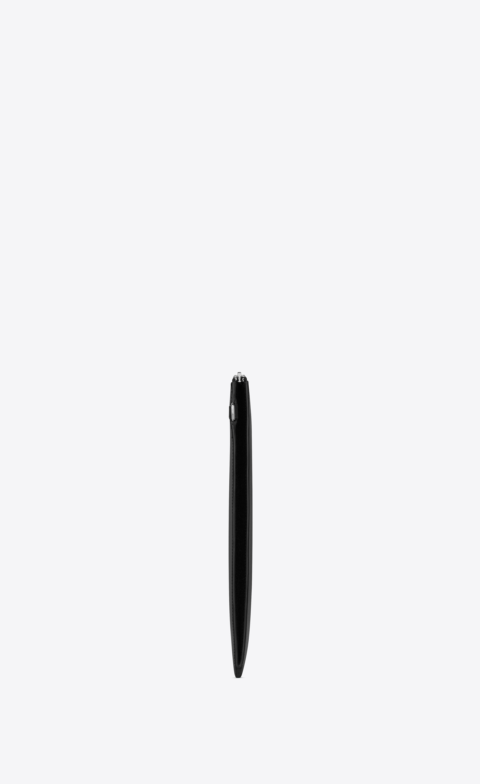 saint laurent paris document holder in grain de poudre embossed leather - 3