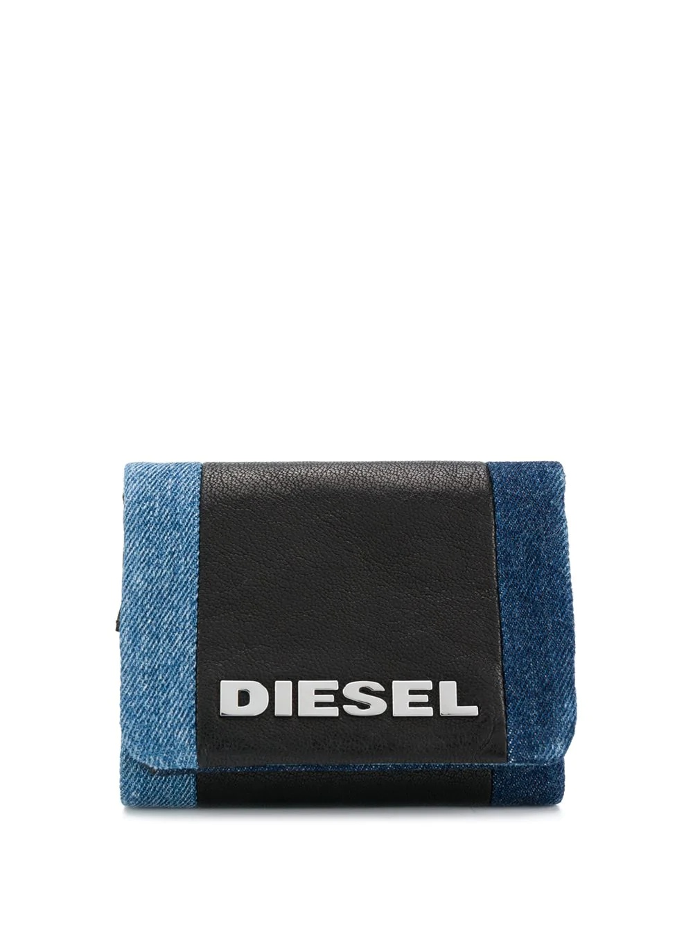 denim logo purse - 1