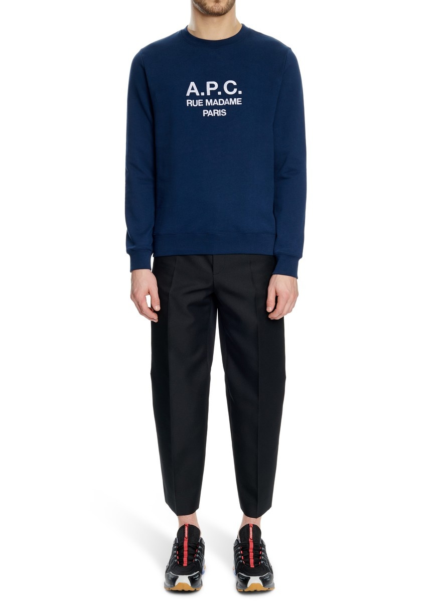 A.P.C. Rufus logo-embroidered sweatshirt | REVERSIBLE