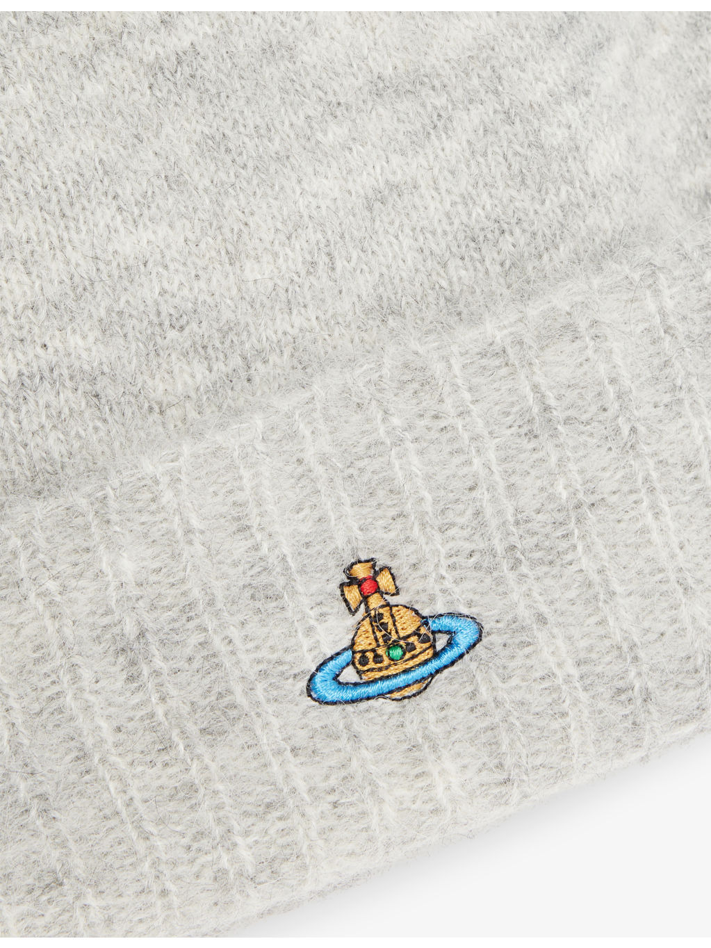 Fluffy Brand-Embroidered Alpaca-Blend Beanie Hat - 2