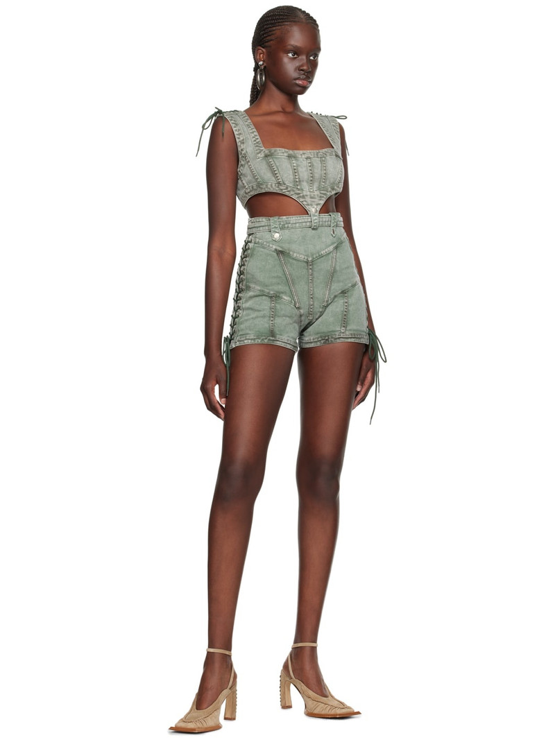 Jean Paul Gaultier Gray KNWLS Edition Denim Tank Top outlook