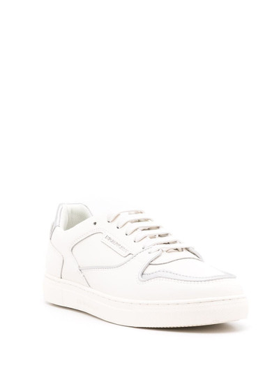 EMPORIO ARMANI contrast-trim low-top sneakers outlook