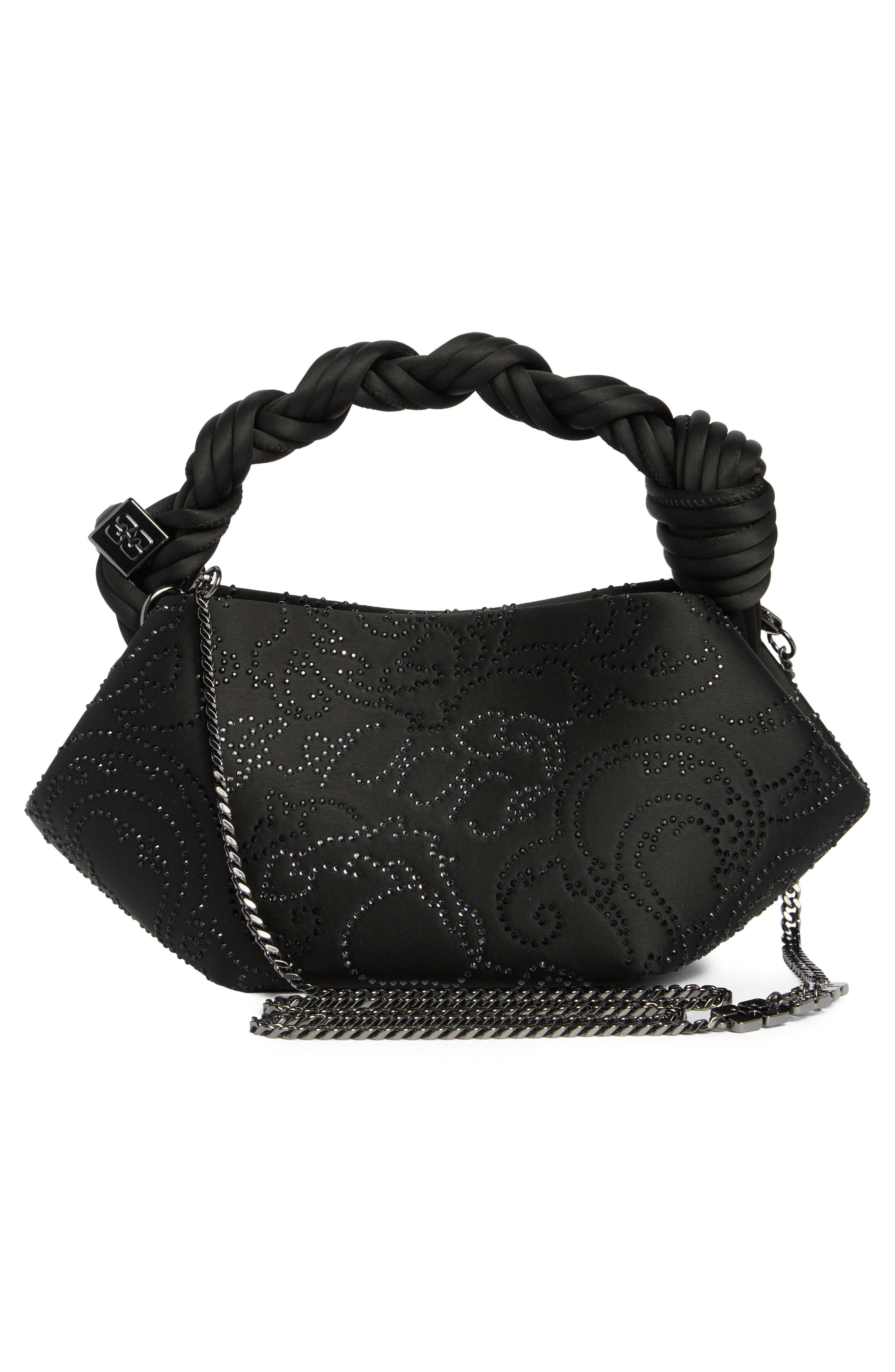 Ganni Mini Bou Sequin Crossbody Bag in Black at Nordstrom - 4
