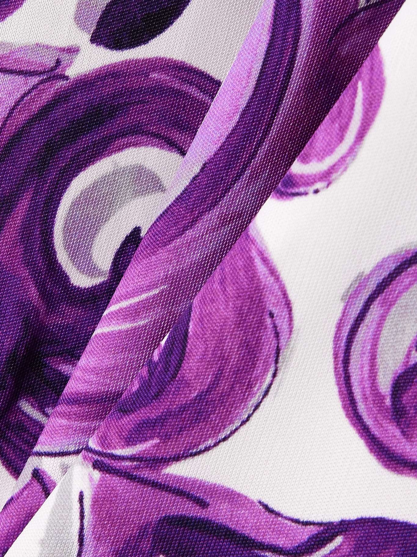 Printed jersey tank Purple - 5
