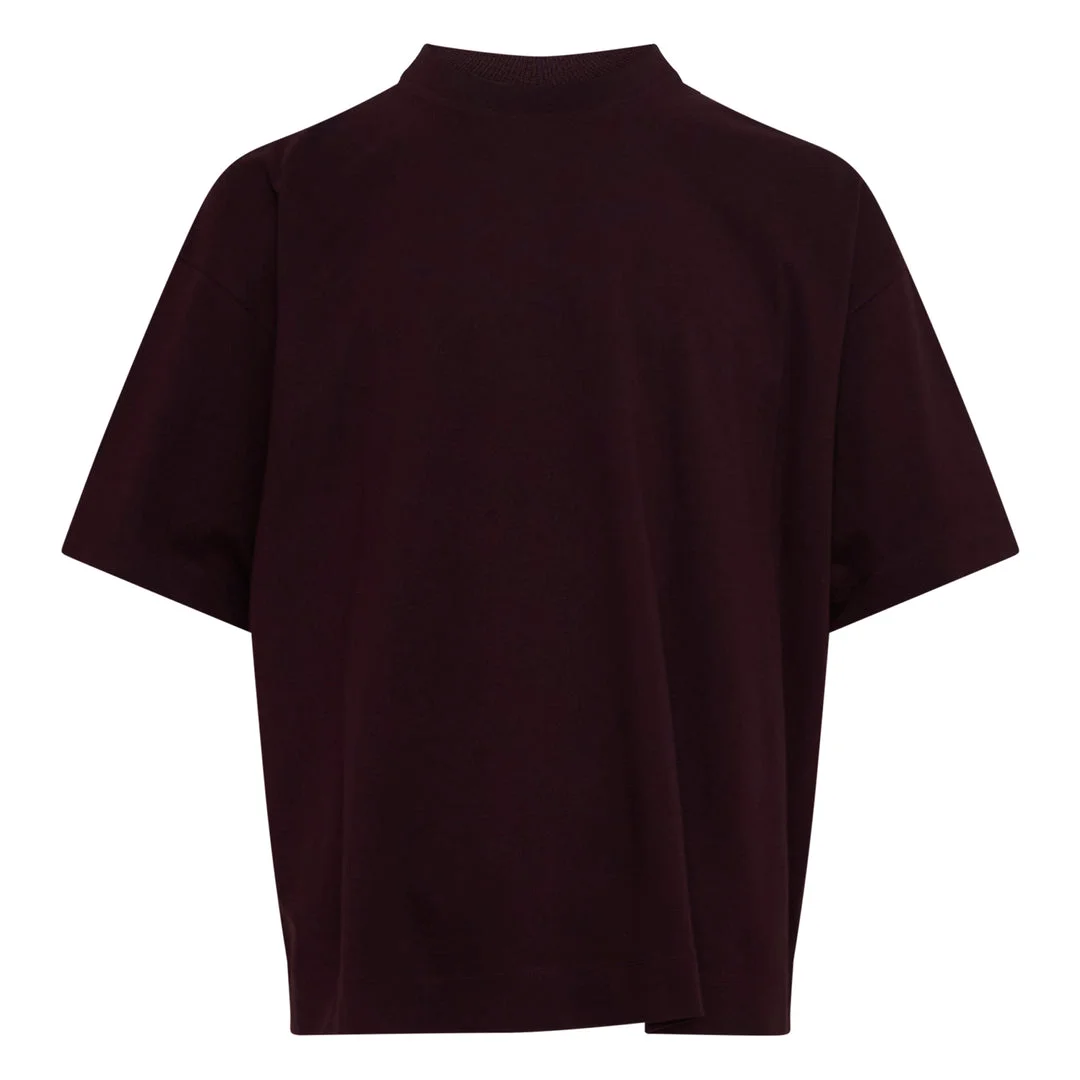 Oversized Mock Neck Tee - 1